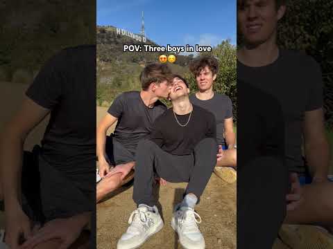 Three Boys In Love Boys Love Couple Happiness