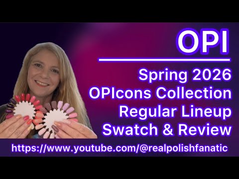 OPI Spring 2026 OPIcons Collection Regular Line Swatch Review