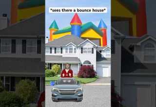 Когда на дне рождения есть надувной аттракцион шорты увлекательно