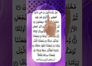 Listen And Read Along Surah An Naba Fingertracking Shorts