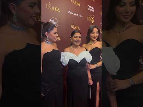 وصول الفنانة صباح الجزائري وابنتيها ترف و رشا التقي إلى مهرجان ضيافة بدورته الثامنة والمهداة