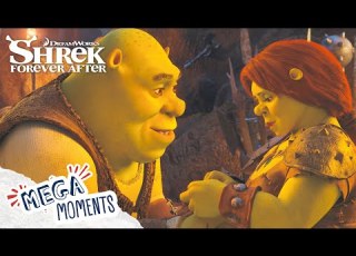 Shrek And Fiona Fall In Love Again Shrek Forever After Movie Moments Mega Moments