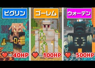 マインクラフト 倒したモブに変身できる世界でサバイバルしたら ウォーデン が最強すぎた