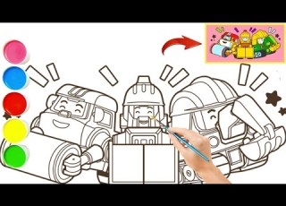 ROBOCAR POLI COLORING EPISODE RESCUE TEAM