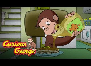  George Makes Pancakes For The First Time Curious George Kids Cartoon Kids Movies