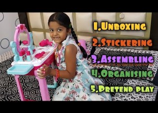  Pretend Play With Kids Makeup Set Makeup Kit For Girls Beauty Trolly Toy