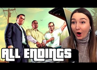 REACTING TO ALL GTA 5 ENDINGS