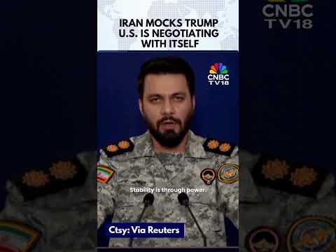 Iran Military Spokesperson Says U S Is Negotiating With Itself US Iran War N18G