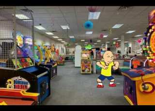  Caillou Sneaks Out Of School To Go To Chuck E Cheese S Suspended Grounded