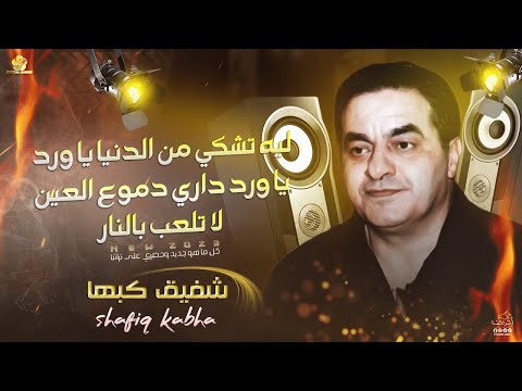 شفيق كبها ليه تشكي من الدنيا يا ورد لا تلعب بالنار يا ورد داري دموع العين