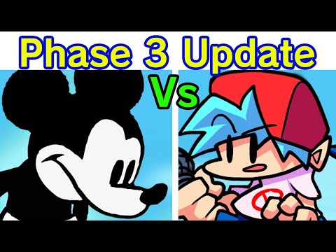 Friday Night Funkin VS Mickey Mouse 3rd Phase Update FNF Mod Sunday Night Happy Smile Parody