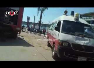 محافظات فيتو حريق بمركب عائم في المنصورة