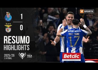 Resumo FC Porto 1 0 Benfica Taça De Portugal 25 26