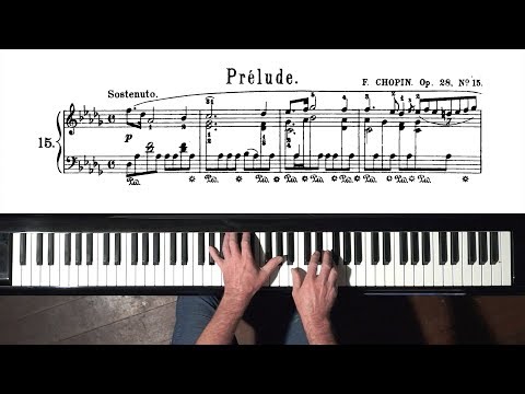Chopin Raindrop Prelude Op 28 No 15 With SCORE P Barton FEURICH Piano