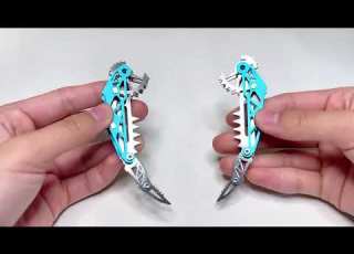 Cyberpunk Mantis 3D Metal Puzzle ASMR Speed Building