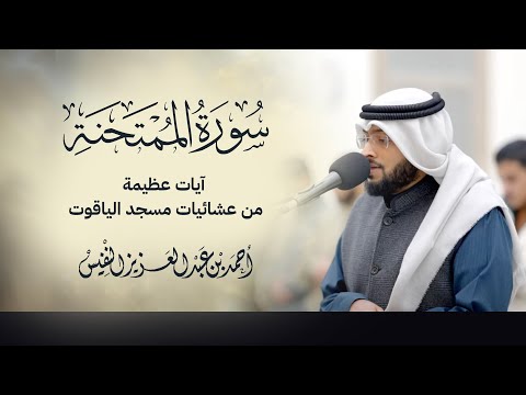 سورة الممتحنة كاملة آيات عظيمة من عشائيات مسجد الياقوت