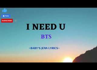  BTS I NEED U LYRICS