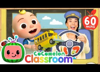  Learning First Words With Wheels On The Bus CoComelon Classroom For Kids With Ms Appleberry