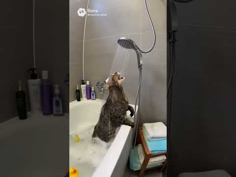 Akustik Upgrade Durch Badezimmermatte Cat CatLife FunnyCats Katzenliebe BathMatAcoustics