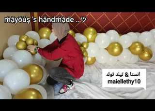 طريقه عمل ديكور بلالين خطوبه او كتب كتاب ولاي مناسبه تنفع من غير استاند بأقل التكاليف