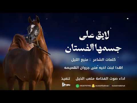 شيلة لايق على جسمها الفستان آداء صوت الفخامه متعب الخيل جديد2025 حصريا