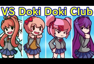 Friday Night Funkin VS Monika Doki Doki Takeover FULL WEEK FNF Mod Doki Doki Literature Club