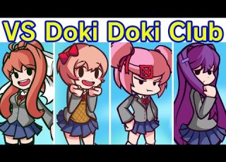 Friday Night Funkin VS Monika Doki Doki Takeover FULL WEEK FNF Mod Doki Doki Literature Club