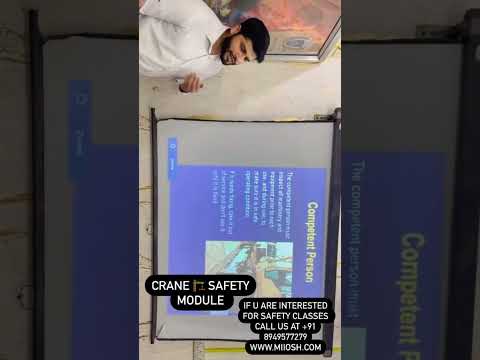 Crane Safety Training At MIIOSH If You Are Looking For Training Call Us 91 8949577279 Www Miiosh Com
