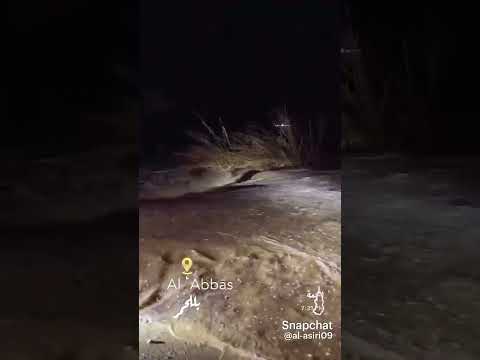 سيل وادي الماوين بللحمر 1 10 1447 ماشاء الله تبارك الله