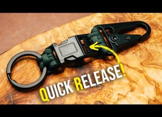  QUICK RELEASE Rifle Clip Paracord Keychain HOW TO