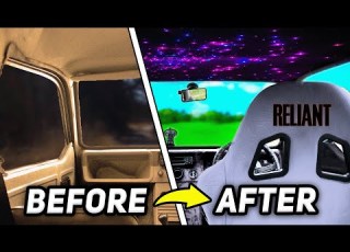  Upgrading 30 Year OLD Car With Supercar INTERIOR Reliant Robin