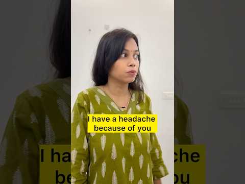 Having A Headache Learnenglish Fyp Viral Trending Shorts Couple Funny Spokenenglish