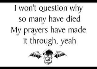  Avenged Sevenfold Gunslinger Lyrics