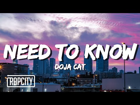 Doja Cat Need To Know Lyrics