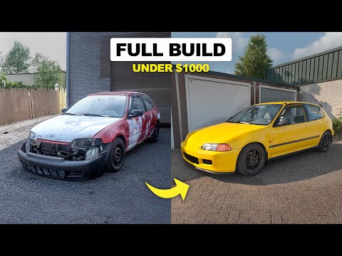 Restoring This Civic For Under 1000 Full Build