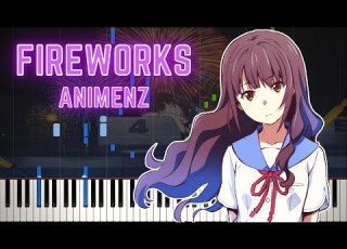 Animenz Fireworks Uchiage Hanabi OST Piano Tutorial Synthesia