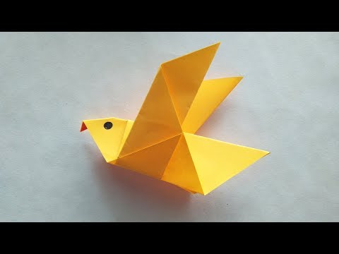 Cómo Hacer Un Pájaro De Papel Fácil Origami Manualidades Para Peques