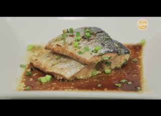 سمك سلمون بالصويا صوص والعسل رانيا الجزار
