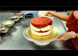 How To Make Watermelon Cake With Whipped Cream Icing And Fresh Fruits