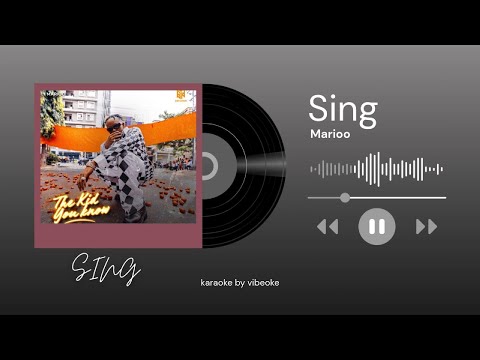 Marioo Sing Karaoke Version With Lyrics