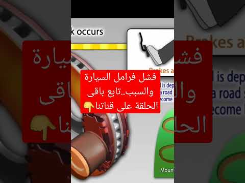 فشل نظام الفرامل فى السيارة والسبب تابع باقى الحلقة على قناتنا