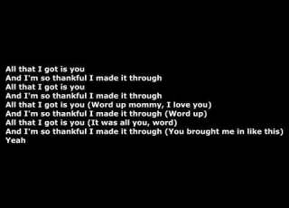Ghostface Killah All That I Got Is You Lyrics