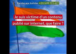  Niger Victime D Un Contenu Publié Sur Internet Que Faire