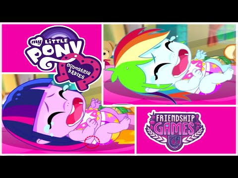 Equestria Babies Twilight Rainbow Dash Care Game