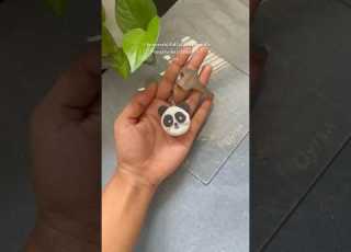  Diy Foam Clay Keychains Easy Panda Keychain Foamclay Claykeychain Airdryclayideas Pandadiy