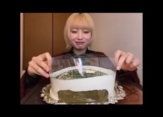 抹茶ラヴァケーキ ASMR I Mukbang