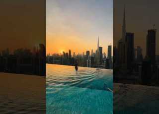  Would You Like To Swim Here Infinity Pool With Amazing Burj Khalifa Views In Dubai Dubai Travel