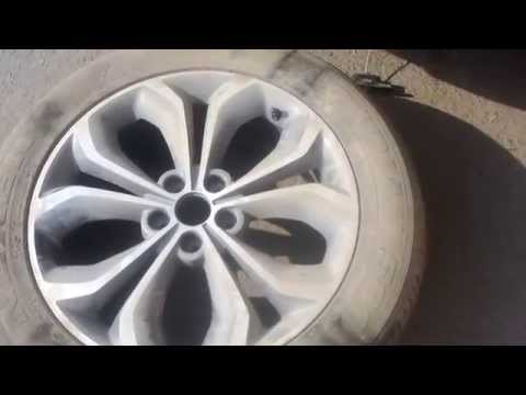 طريقة فك الاطار الاحتياطي تركيبة في مكانة هيونداي سنتافي 2013