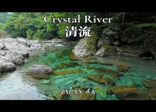 Crystal Blue River In Japan Yasui Valley Otome Riverside ASMR 清流
