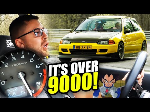 OVER 9000 RPM K20 Honda Civic EG SCREAMING Nürburgring